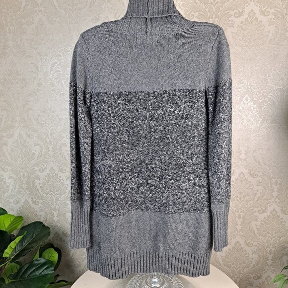 Ruby Moon Size Small Two Tone Gray Open Cardigan Sweater Tunic Length EUC - Picture 5 of 10